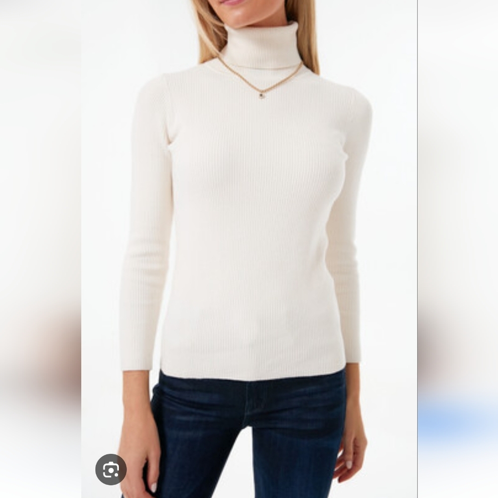 Pomander Place Cream Turtleneck Sweater
